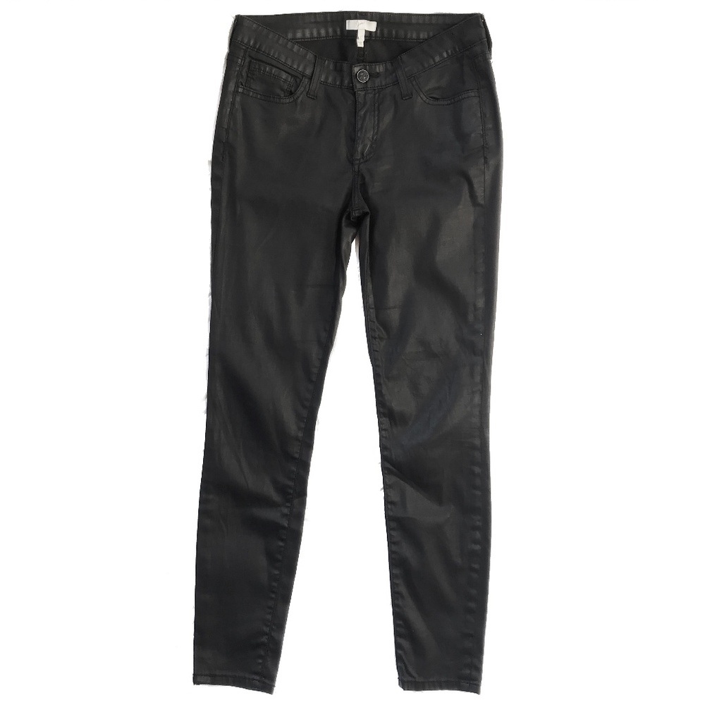 🏍JOIE Coated Black Jeans w/ stretch *made in USA*
